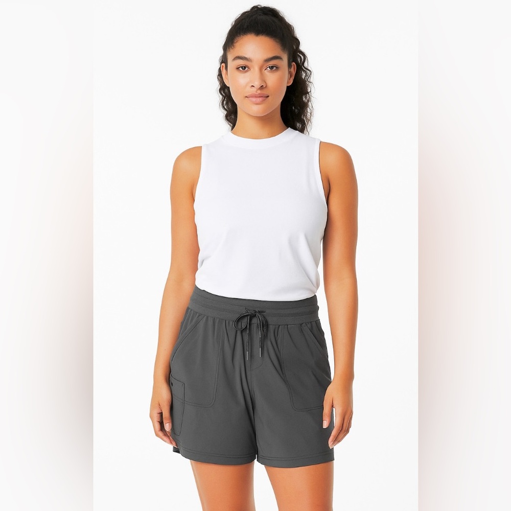 NWT -Columbia Gavin Ridge Pull-on Short Women Large Gray 8" Inseam Cargo Pocket - Picture 9 of 9